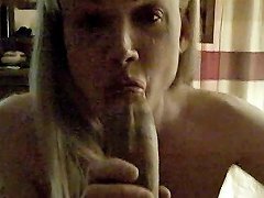 Tranny Brandy Scott Sucks Bbc Cum Fountain